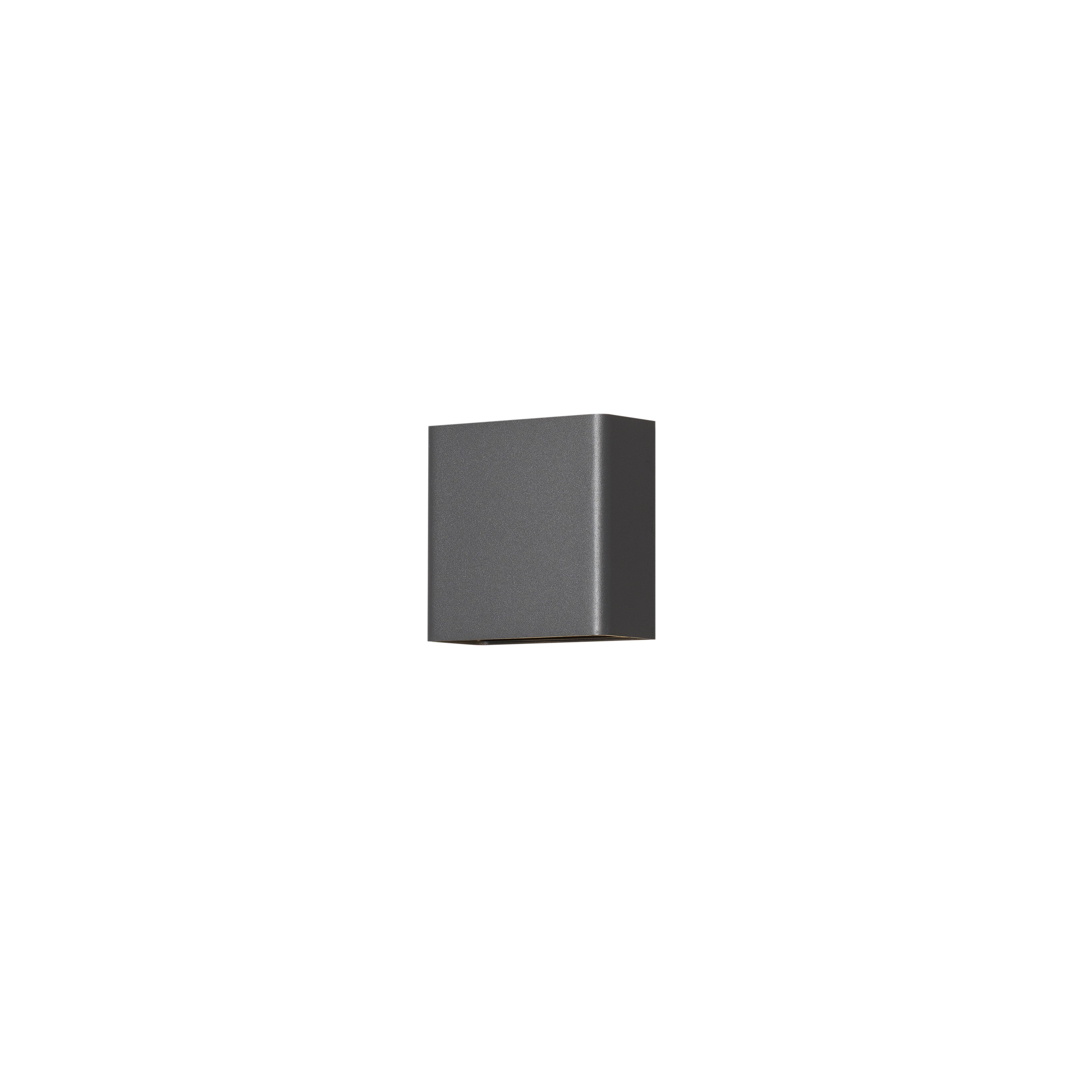 Konstsmide Wandleuchte Chieri, 2x2 LED, Aluminium, anthrazit (7891-370)