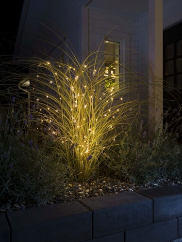 Konstsmide Weihnachtsbeleuchtung  LED Tropfenlichterkette 200er Außen kupferfarben