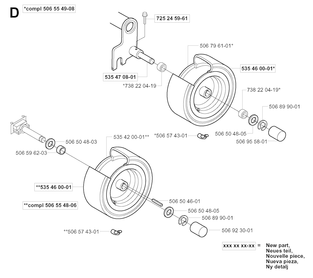Explosionszeichnung Ersatzteile