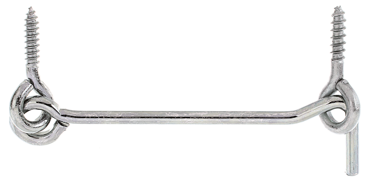 Alberts® Sturmhaken, mit Öse, galvanisch verzinkt dickschichtpassiviert, zum Einschrauben, Haken ⌀4,0 mm, Karte à 1 St. 903824