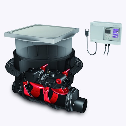 KESSEL 84150X - Fäkalien-Rückstauautomat Staufix FKA Komfort DN 150 für Bodenplatte - befliesbare Abdeckung