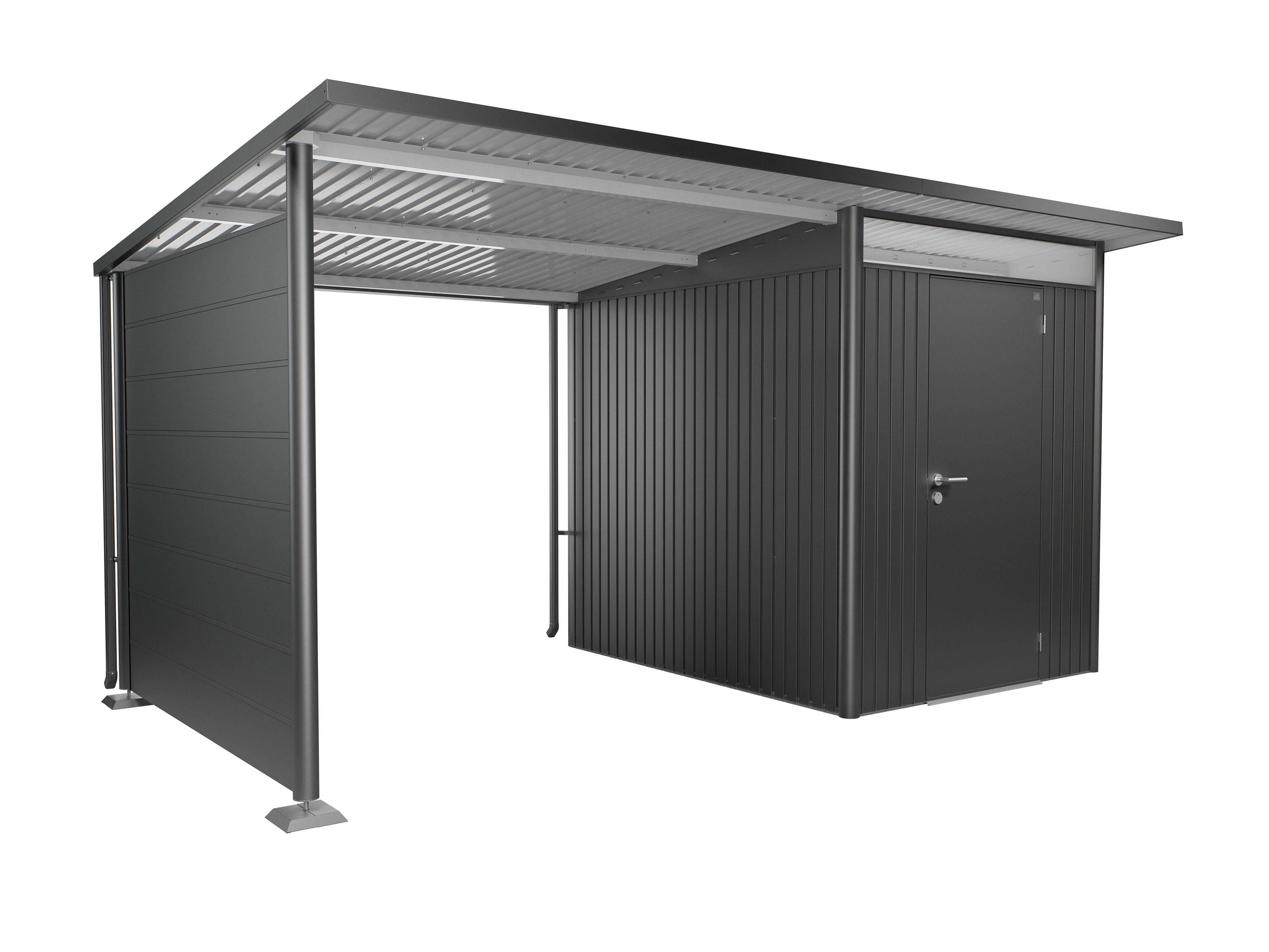 Biohort Seitenwand für Seitendach Gerätehaus Avantgarde & Avantgarde Eco T 197 x H 182 cm (für Seitendach Avantgarde A2 ...