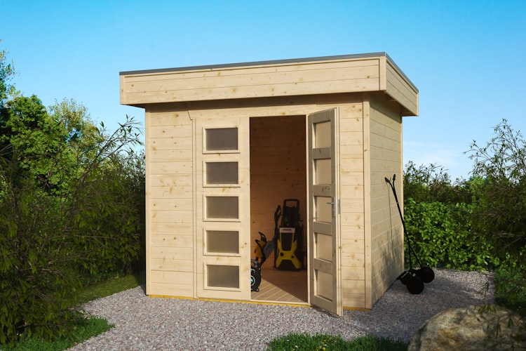 Skan Holz 28 mm Blockbohlenhaus Venlo 1