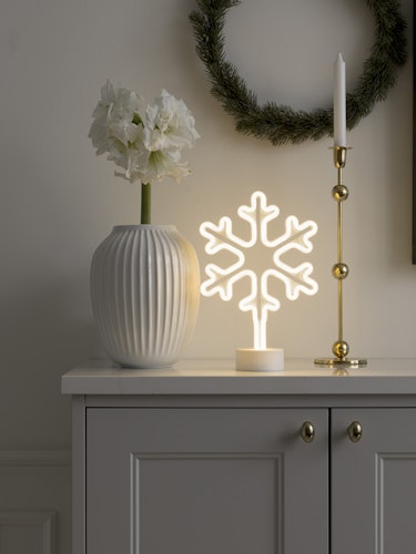 Konstsmide Weihnachtsbeleuchtung  LED Schlauchsilhouette Schneeflocke