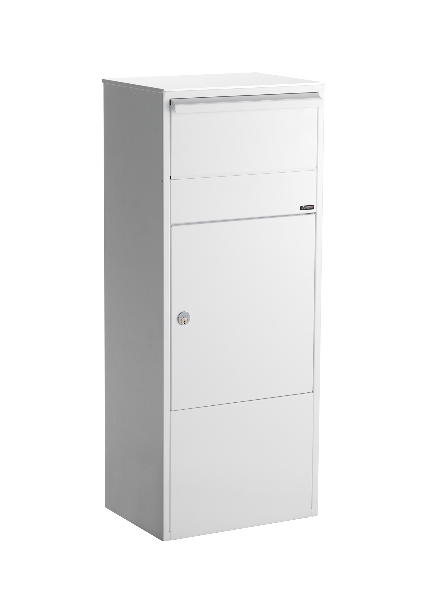 ALLUX 800 Paket-Briefkasten - Weiss mit Ruko schloss