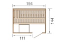 Vorschaubild Weka Sauna Halmstad 1 mit Glastür und Fronteinstieg - 68 mm