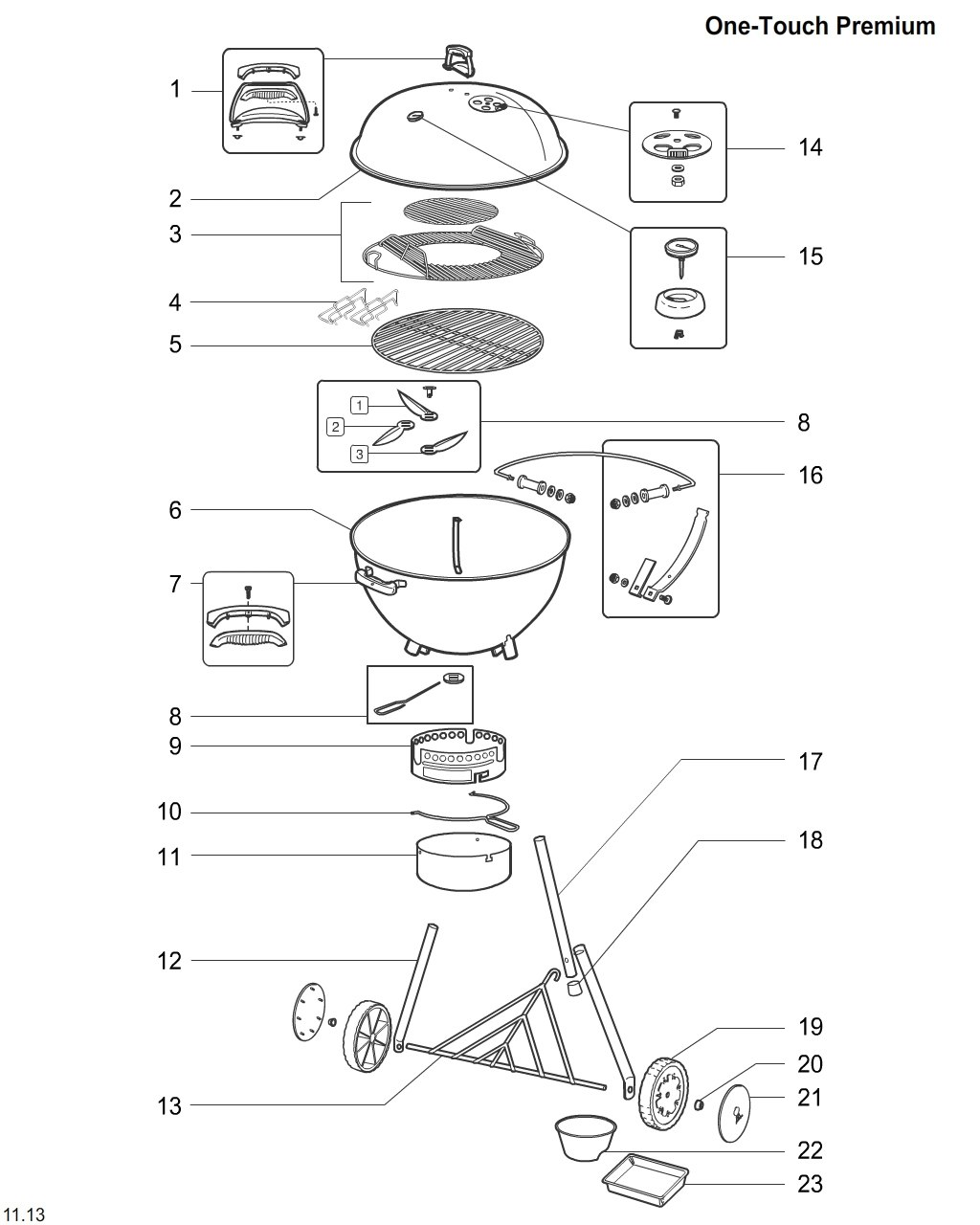 Explosionszeichnung Ersatzteile