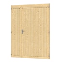 Skan Holz Doppeltür für Carports/Gartenhäuser Rahmenaußenmaß 148 x 198 cm