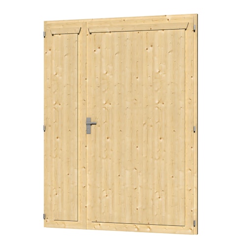 Skan Holz Doppeltür für Carports/Gartenhäuser Rahmenaußenmaß 148 x 198 cm