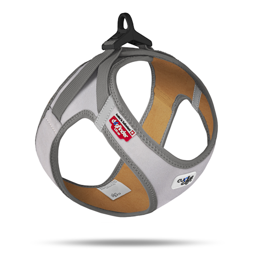 Curli Clasp Glow Vest Geschirr Reflective Gray