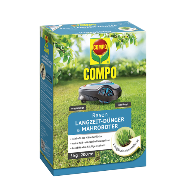 COMPO Rasen-Langzeit-Dnger fr Mhroboter 5 kg fr 200 m