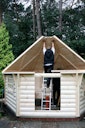 Wolff Finnhaus Grillkota 9 de luxe mit Saunaanbau