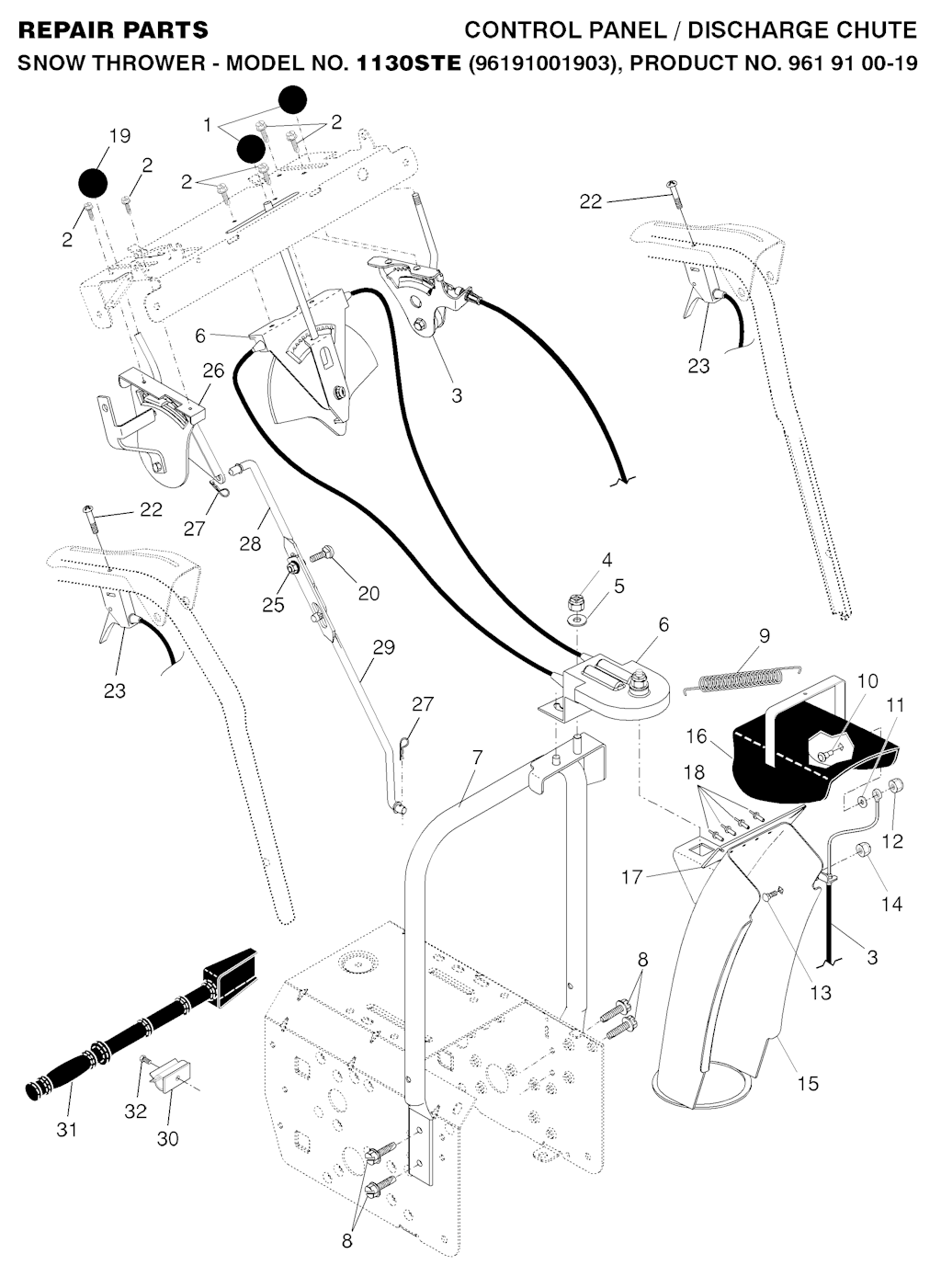 Explosionszeichnung Ersatzteile
