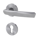 Vorschaubild Griffwerk Türgriff JETTE CRYSTAL K3 Schraubrosette-Edelstahl matt