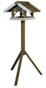 TRIXIE Natura Vogel-Futterhaus mit Ständer grau/weiß 45x28x44cm/1,25 m