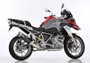 Vorschaubild SHARK SLIP-ON Aluminium eloxiert/Endkappe Edelstahl poliert schwarz DSX-5 für BMW R 1200 GS,R 1200 GS Adventure,R 1250 GS / Adventure EURO4  
