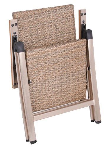 Garden Pleasure Gartenmöbel Set FLORENCE 13, Tisch 192 x 100 + 6 Hochlehner, Aluminium / Nonwood / Polyrattan