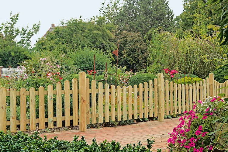 T&J HEIKO Gartenzaun Unterbogen grün 200 x 80/65 cm