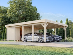 Palmako Carport Karl 40,6 m² mit Geräteraum