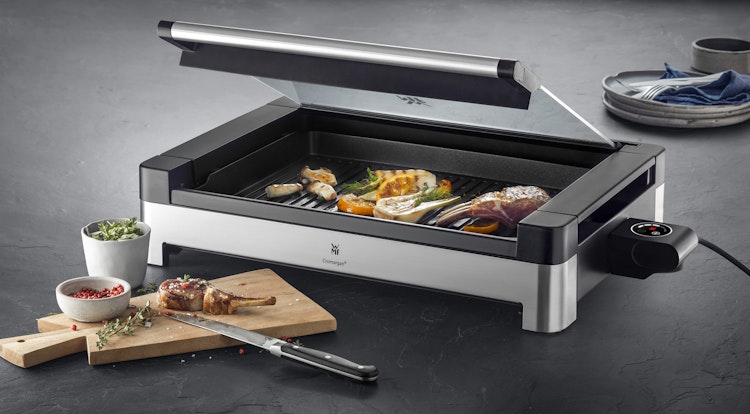 WMF Lono Tischgrill gerippt mit Glasdeckel