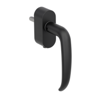 Griffwerk Fenstergriff VAYA 194 ALDA Graphitschwarz R 7x40