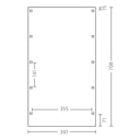 Skan Holz Caravan-Carport Friesland 397x708 cm mit erhöhter Einfahrt