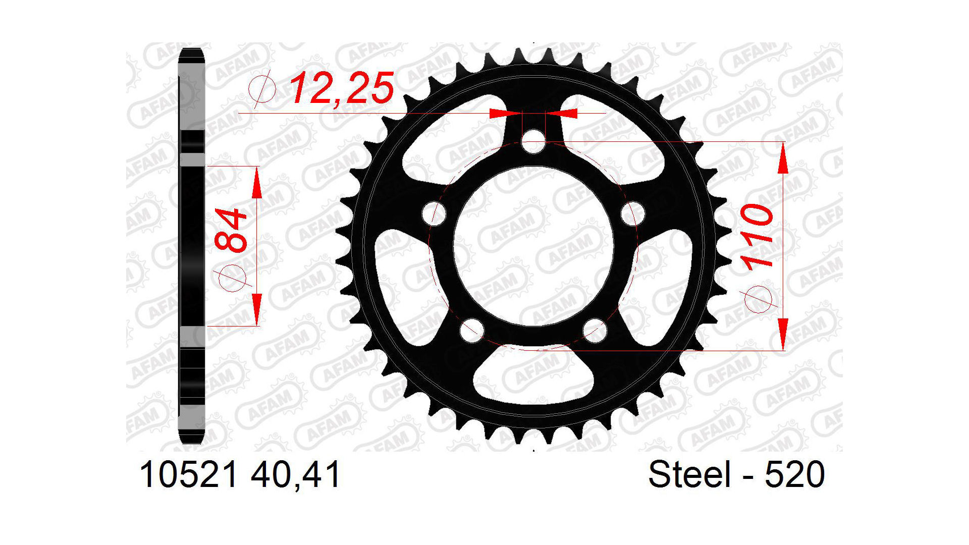 Afam Kettenrad 10521
