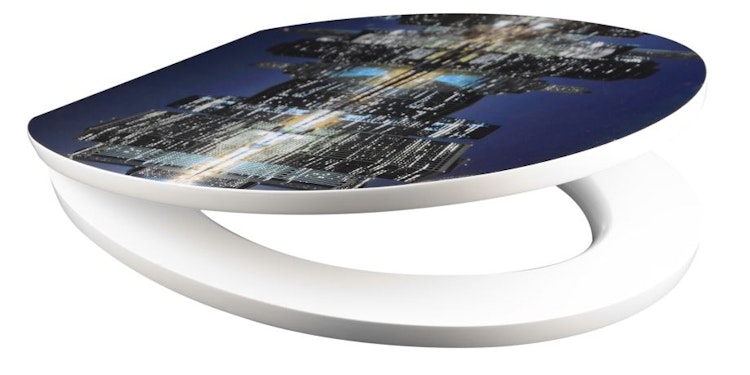 MDF High Gloss WC Sitz SKY LINE mit Absenkautomatik