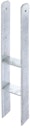 Vorschaubild Alberts® H-Pfostenträger 400x80x8mm Gesamtlänge 800mm für verschiedene Pfostenstärken