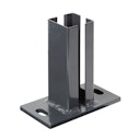 Vorschaubild Alberts® Pfostenträger f.Eckpfosten Doppelstab-Gittermatten,anth,z.Aufschraub.f.60x60mm 