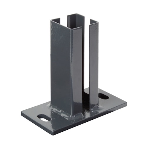 Alberts® Pfostenträger f.Eckpfosten Doppelstab-Gittermatten,anth,z.Aufschraub.f.60x60mm 