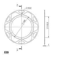 Supersprox Edge Disk 520 41Z (Blau)