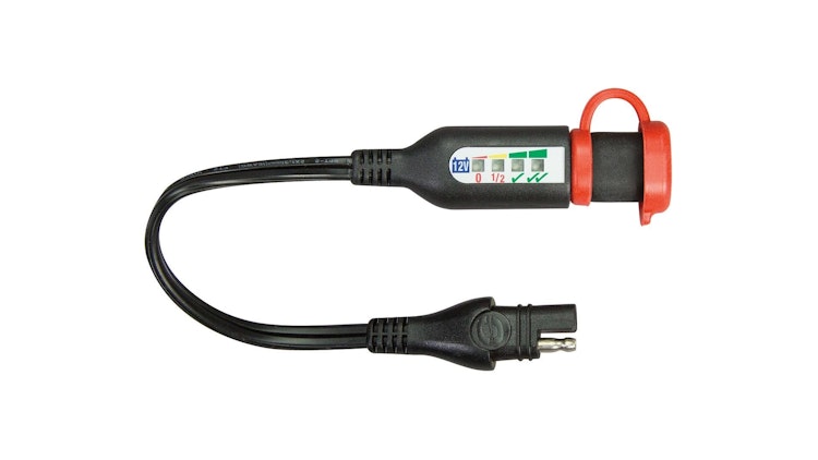 Tecmate SAE Batteriemonitor für AGM- Gel- und Standardbatterien Länge 15cm
