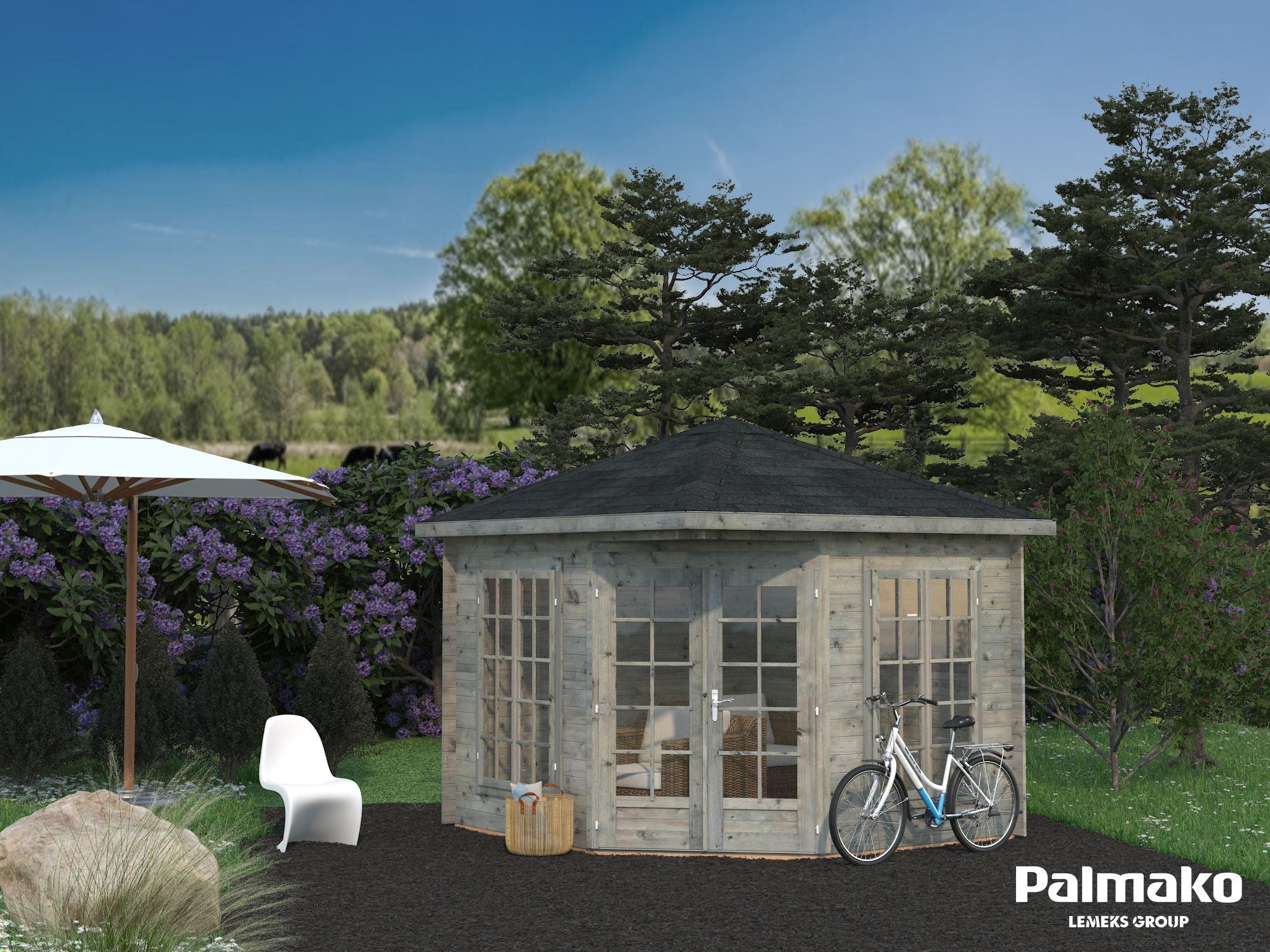 Palmako Pavillon Melanie 7 m² - 28 mm