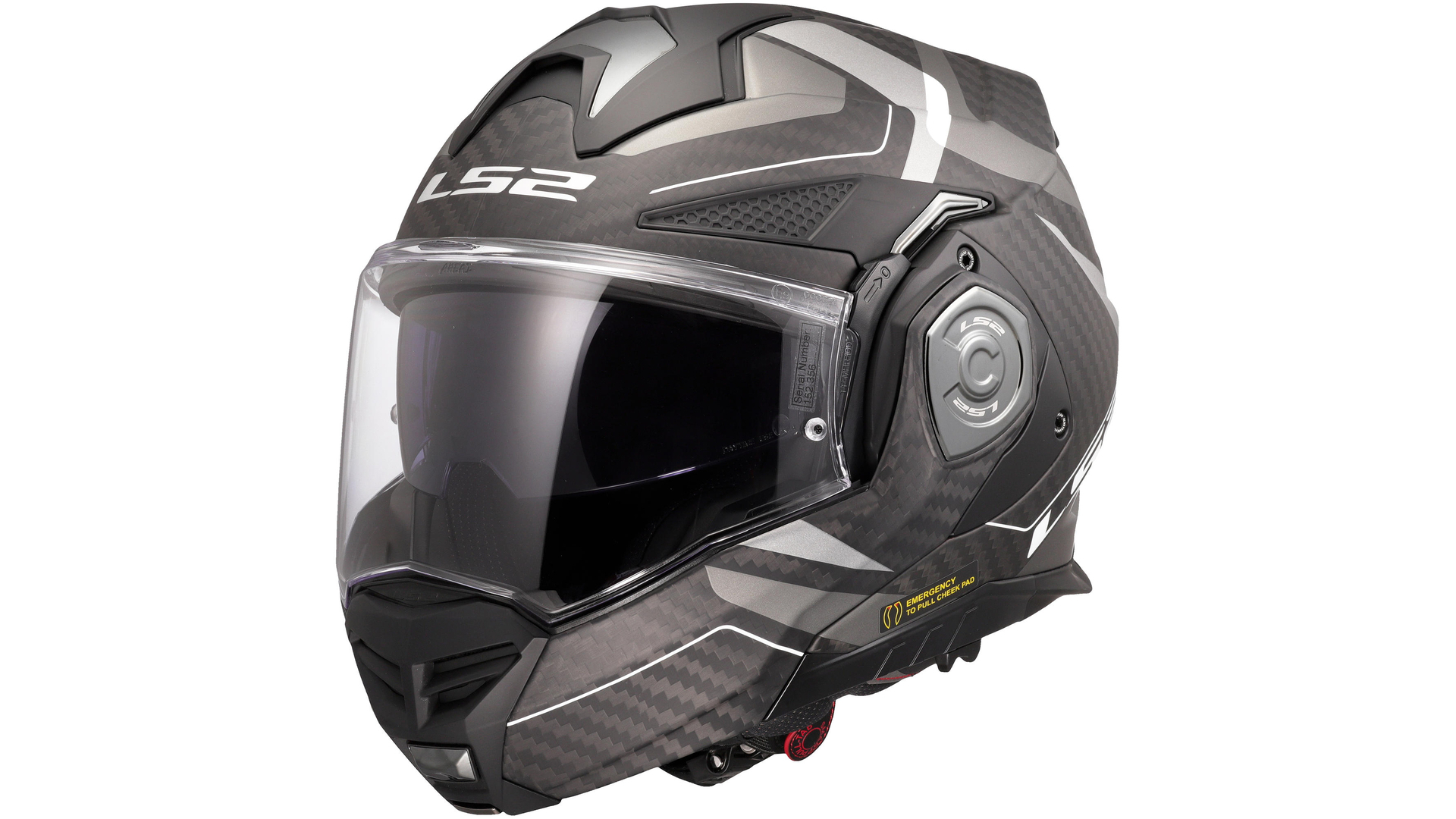 LS2 Klapphelm FF901 Advant X Carbon Horizon - Größe 3XL
