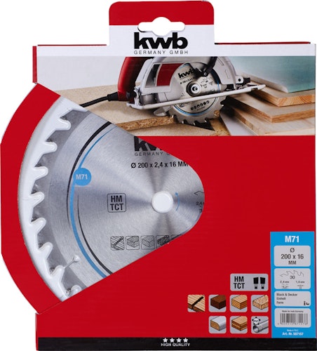kwb Sägebl HM Mittel 200x16 Z30 587157