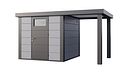 Vorschaubild Telluria Metallgerätehaus Classico 2424 mit 170 cm Seitendach small