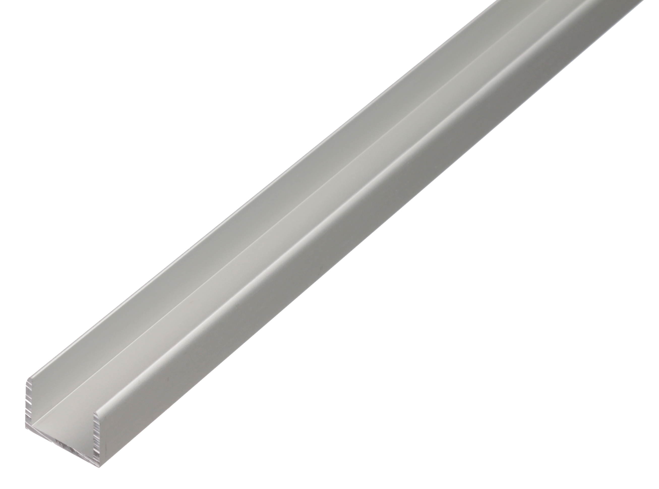 Alberts® U-Profil, selbstklemmend, 15x19,9x15x2,0mm, Alu silber eloxiert-2 m
