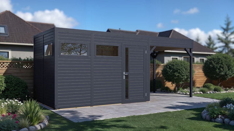 Bertilo Gartenhaus Cubus 3 Lounge - 19 mm