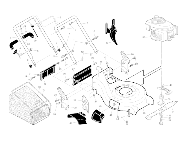 Husqvarna Rasenmäher gelegentliche Nutzung 7021 R, 96143006300, 2009-12