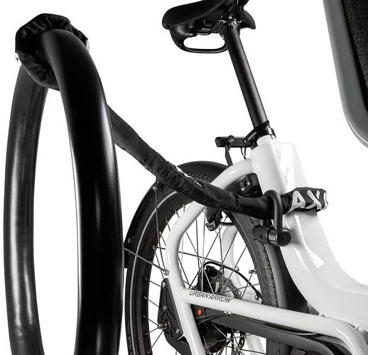 Axa Kettenschloss Loop 110 cm schwarz