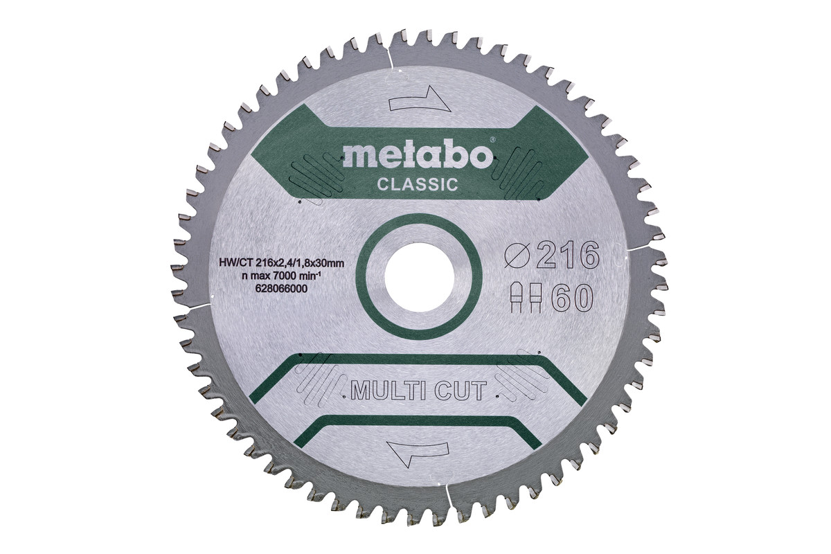 Metabo Sägeblatt "multi cut - classic"305x3,0/2,2x30 Z80 FZ/TZ 5°neg /B