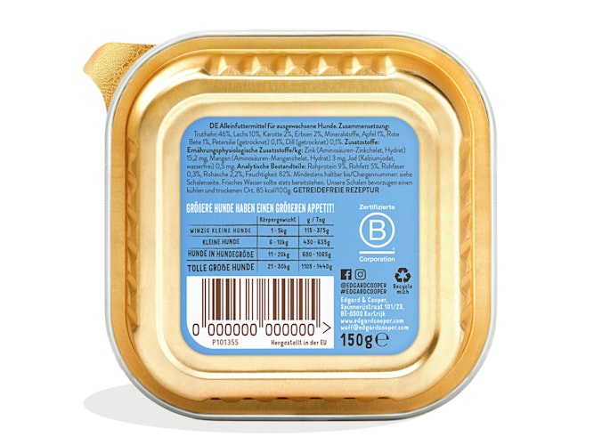Edgard&Cooper Adult 150 Gramm Hundenassfutter