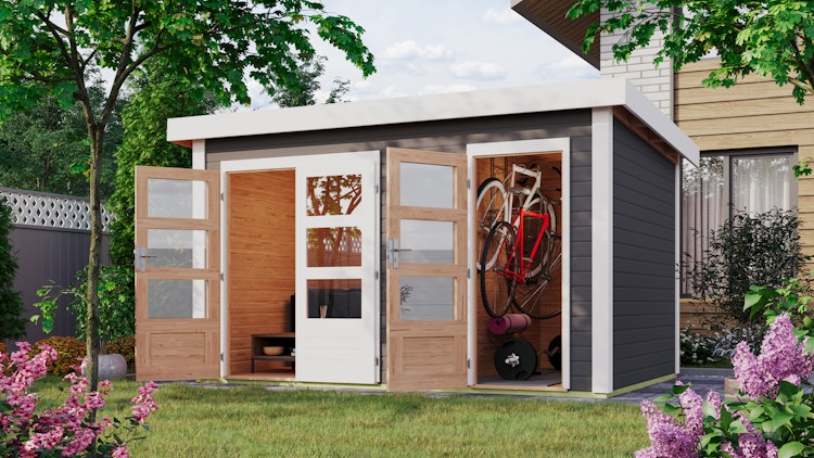 Karibu Mittelwand-Gartenhaus Schönbuch 1 - 38 mm