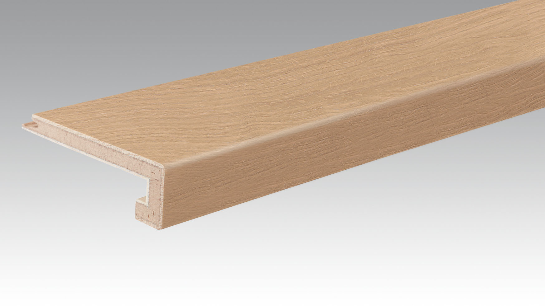 MEISTER Treppenkante Parkett U-Profil 2150 x 13 mm 9028 Eiche authentic karamell naturgeölt