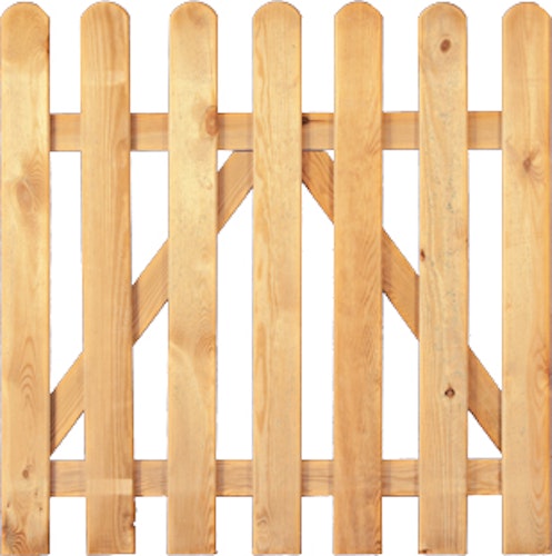 T&J HEIKO-Gartenzaun Tor gerade grün 100 x 80 cm