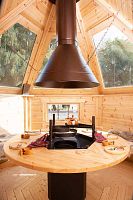 Wolff Finnhaus Grillkota 6-Eck-Grill: Runder Holztisch im Tausch