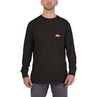 Milwaukee WTLSBL-XXL Arbeits-Langarm-Shirt schwarz mit UV-Schutz 4932493037