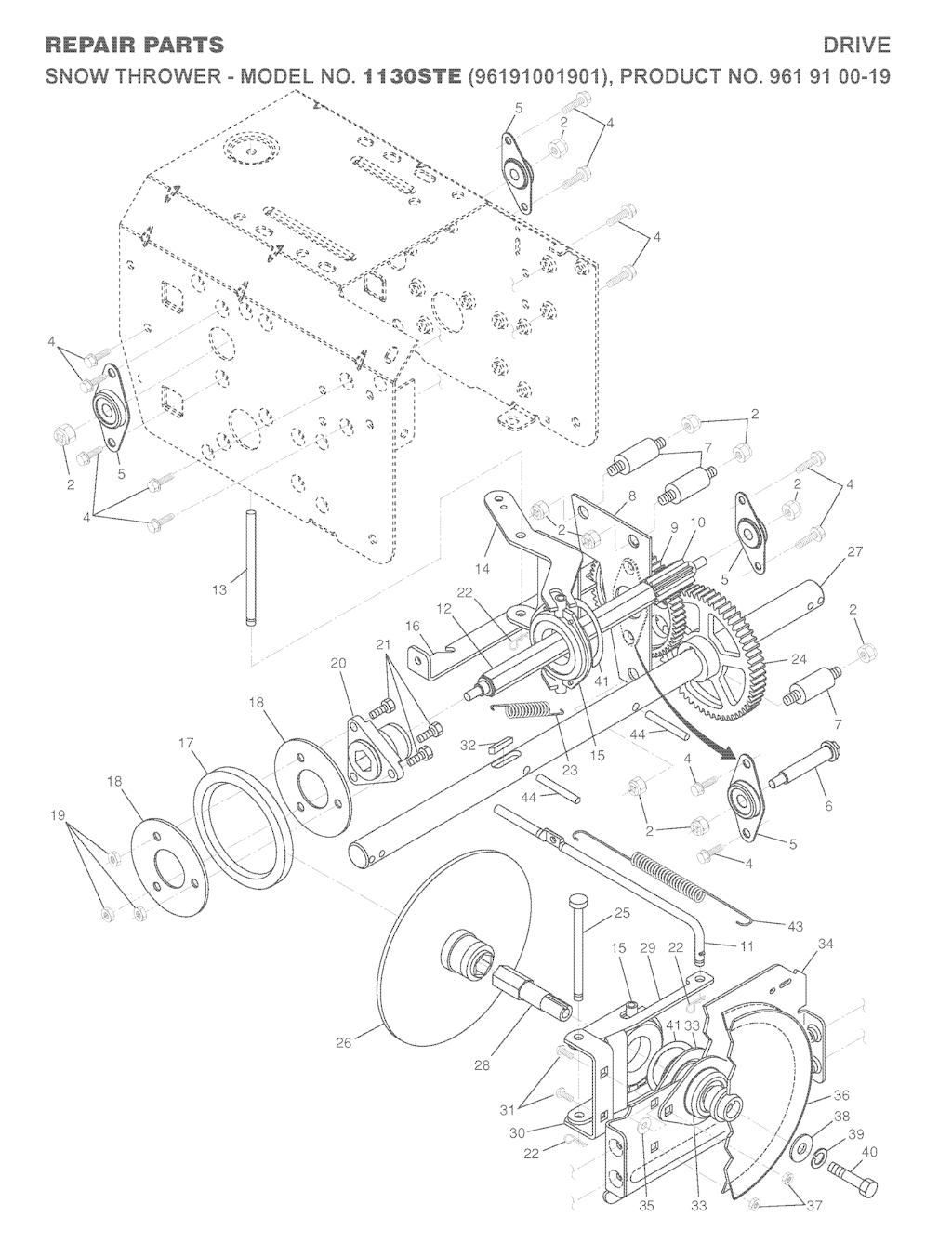 Explosionszeichnung Ersatzteile