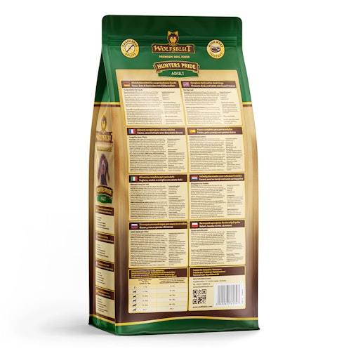 WOLFSBLUT Hunters Pride Fasan, Ente & Kaninchen mit Süßkartoffeln Hundetrockenfutter